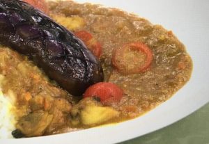 あさイチ　なすとシーフードの夏カレー